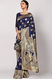 Sugathari Women's Banarasi Saree Pure Kanjivaram Silk Saree Soft new ladies 2023 Design Wear Pattu Sarees Latest Cotton Party Sari collections With Blouse Piece for Wedding sadi (PARI 63 NEW WINE)