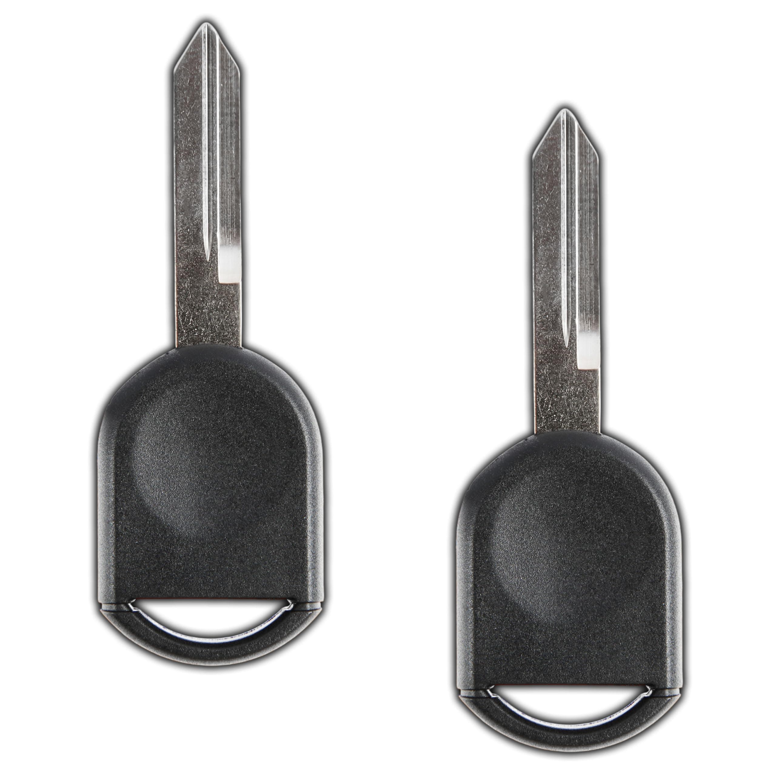 KeylessOption Car Key Replacement for 2000 2001 2002 2003 2004 2005 2006 2007 2008 2009 2010 2011 2012 2013 2014 2015 2016 Ford Lincoln Mazda Mercury Ignition Transponder, H84 H92 40 80 Bit - 2 Pack