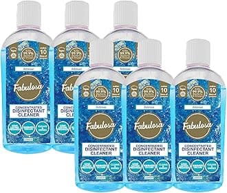 4 in 1 Multi-Purpose Concentrated Anti-Bacterial Disinfectant, 220ml, 6 Pack, Intense, Blue