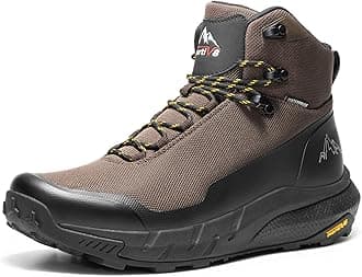 NORTIV 8 Men's Mid Waterproof Hiking Boots Outdoor Lightweight Breathable Trekking Camping Mountaineering Shoes HydroTrek