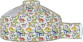 Skywin Air Tent Fort Playhouse for Kids (Dino) - Improved Inflatable Kids Fort Sets Up and Stores Away in Seconds (Fan NOT Included)