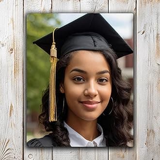 Custom HD Metal Photo Print, Add Your Pictures to Thick 1.15mm Aluminum Panel, Vibrant 3D Effect, Variety of Sizes (A Single Portrait Image, All Size Options)