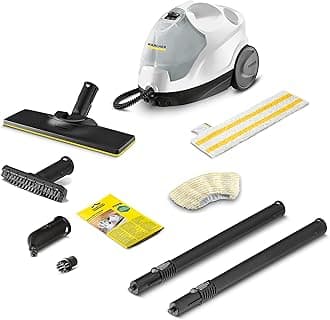 SC 4 EasyFix steam cleaner, pressure: 3.5 bar, heating: 4 min., power: 2000 W, yield: 100 m², system of 2 tanks: 0.5l + 0.8l, EasyFix cleaning kit, nozzles and covers