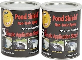 Pond Armor SKU-MGREEN-GAL Moss Green Pond Shield 1.5 Gallon Kit Non-Toxic epoxy Coating