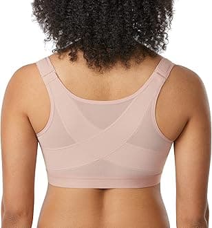 DELIMIRA Women's Front Closure Bra - Without Underwire, Not Padded Back Support
