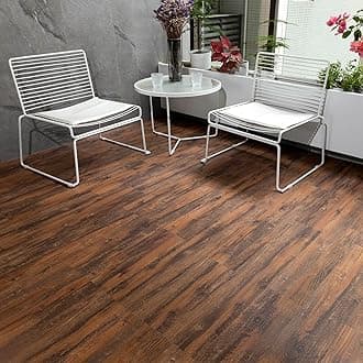 FLOREXP Vinyl Flooring - Lino Flooring,Peel & Stick Floor Tiles Self Adhesive Floor Tiles,2mm 18pcs Waterproof for Kitchen Living Room Floor Plank(2.51m²,Honduras Rosewood)