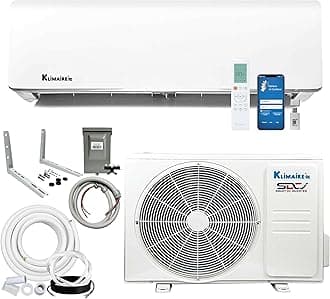 18,000 BTU 19 SEER2 Ductless Mini-Split Inverter A/C Heat Pump System with All-Inclusive 16' Installation Kit, Wall Bracket, Electrical Disconnect -Tight Whip (230V)