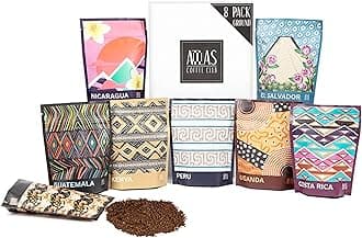 World of Coffee Discovery Set - Gourmet Coffee Gift Sampler - 8-Pack Variety Box of the World’s Best Single Origin Coffees - Freshly Ground Coffee