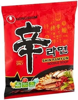 NongShim Shin Ramyun Noodle Soup, Gourmet Spicy, 4.2 Ounce (10 Pack)