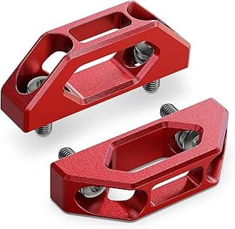 RENO Tie Down Hooks, Aluminium Trailer Bed Tie Down Anchors Compatible with 2022-2026 F250 F350 Super Duty, Replaces OEM HC3Z-9900064-AA (Red,2PCS)