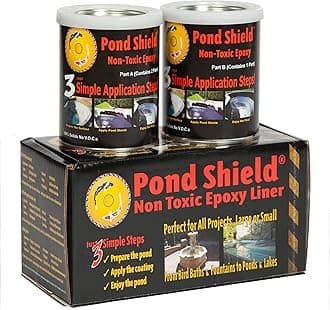 SKU-MGREEN-QT-R Moss Green Pond Shield 1.5 Quart Kit Non-Toxic epoxy Coating