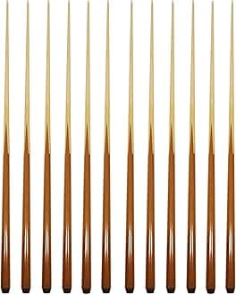 HAN'S DELTA Set of 6 Pool Cues 57" Real 4-Prong House Bar Billiard Pool Cue Stick (12 Cues)