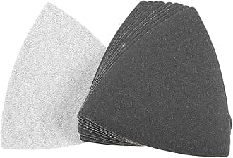 10PCS 400 Grit Triangle Sanding Pad, Silicone Carbide Hook and Loop Sanding Pads fit 3-1/2" Oscillating Multi-Tool, Electrostatic Sand Planting Triangle Sandpaper for Wet and Dry Use