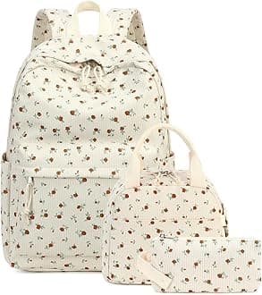 Bluboon School Backpack Teens Girls Boys Kids School Book Bags with Lunch Box Pencil Bag