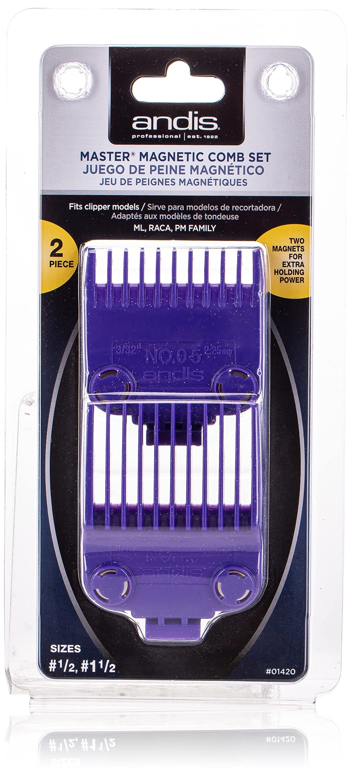 Master Magnetic Comb Set 2 Piece 0.5/1.5