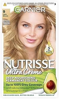 Nutrisse Permanent Hair Dye, Natural-looking, hair colour result, For All Hair Types, 9 Light Blonde
