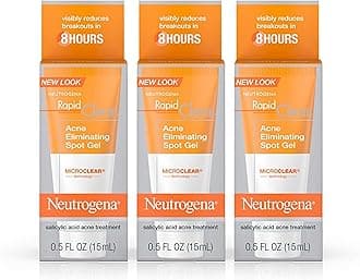 Rapid Clear Acne Eliminating Spot ment Gel with Witch Hazel and Salicylic Acid Acne Medicine for Acne-Prone Skin, 0.5 fl. oz (Pack of 3)