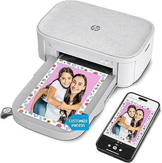 HP Sprocket Studio Plus 4x6 Wireless Instant Photo Printer, 10 Sheets + Cartridge, Wi-Fi, Premium Dye Sublimation, Compact Home Use, Prints Vibrant Color Pictures, Editing App for Creative Photos