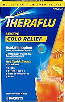 Daytime Severe Cold Relief Powder, Honey Lemon​ Flavor, 6 Count