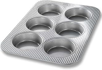 USA Pan Global Bakeware Nonstick Mini Round Cake Pans, Aluminized Steel