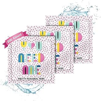 La Fresh Feminine Wipes - Feminine Care Flushable Wipes with Aloe Vera, Chamomile Extract, Cucumber, and Vitamin E Pack of 200ct Wet Wipes