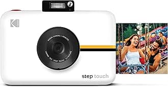 Step Touch | 13MP Digital Camera & Instant Printer with 3.5 LCD Touchscreen Display, 1080p HD Video - Editing Suite, Bluetooth & Zink Zero Ink Technology | White