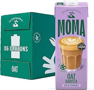 Barista Oat Drink - 6 x 1L - 100% Plant Based Vegan - Perfect for Frothy Coffee - Made with the whole of the oat for fibre and delicious flavour - No Added Sugar - Vit D, B2 and B12