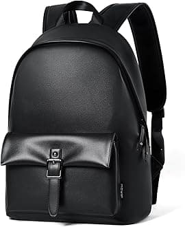 MATE ELANMen's PU Leather Backpack, Business Backpack, PU Leather, Water Repellent, Multi-functional