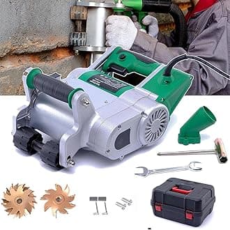 Wall Chaser Blades Dust-Free Wall Grooving Machine, Wall Grooving Machines, 1100w High Power Wall Chasing Tool for Brick, Ground and Rebar (25mm/35mm)