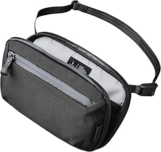 ALPAKA ELEMENTS TECH CASE MINI AXOFLUX Sling Bag, Tech Pouch, Shoulder Bag, 3.9 gal (1.5 L), For Work, Travel, Business, Black
