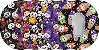 Glucomart Adhesive Patches for Dexcom G6 – 5-Pack Waterproof, Sweatproof CGM Overpatches – Hypoallergenic CGM Patches (Boo-Bu)