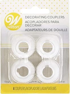 Wilton Decorating Coupler Set, Easily Switch Piping Tips Without Changing Bags, Reusable Plastic Couplers for Cake and Cookie Decorating, Set of 4