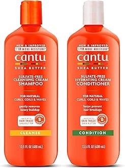 Shampoo & Conditioner with Shea Butter for Natural Hair, 13.5 fl oz (Pack of 2)