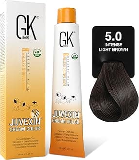 Color Cream 5.0 Intense Natural Light Brown – 100% Grey Coverage | Semi, Demi-Permanent Results|8–10 Vol Semi| 20-30-40 Vol Permanent – Salon Quality Hair Dye – For Women & Men 3.4 Oz