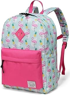 Kids Backpack for Little Girls, Preschool Backpacks for Toddler with Chest Strap Cute Pineapple Flamingos