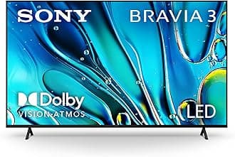 65-Inch Class 4K Ultra HD BRAVIA 3 LED Smart TV with Google TV Dolby Vision HDR, PS5 Exclusive Features, K-65S30