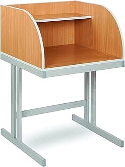 Monarch Study Carrel Desk With Cantilever Legs Beech EF0214