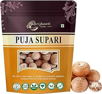 BrijBooti Birju Mahavir Puja Supari Sabut-Areca Nut-Betel Nut 100 Gr