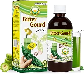 Basic Ayurveda Bitter Gourd (Karela) Juice | 32.46 Fl Oz (960ml) | Natural Bitter Melon Juice for Detox Support | Plant Based Ayurvedic Herbal Drink | for Liver Health, Digestion & Immunity