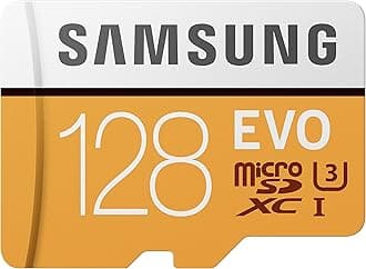 Samsung 100MB/s (U3) MicroSD EVO Memory Card with Adapter 128 GB (MB-MP128GA/AM)
