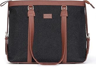 ZOUK Office Bag | Stylish Bags for Office Use | Laptop Bag 15.6 inch | Stylish Tote for Office Use | Purse for Women | Vegan Leather Handbag | Daily & Travel Use |