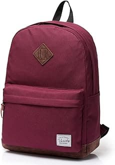 Backpack for Men Women,VASCHY Classic Water-resistant Lightweight Travel School Backpack Casual Daypack