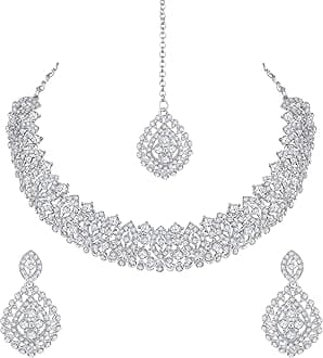 Atasi International Splendid Jewellery/Necklace Set for Women | Ideal for Party, Wedding and Festive Occasion