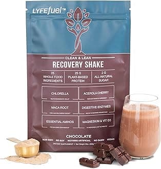 Post Workout Shake - Clean Vegan Protein Post Workout Recovery Drink (Chocolate, 2lb) - Superfood Powder Drink for Muscle Recovery, Weight Gain & Muscle Building - Keto, Dairy-Free, Soy-Free