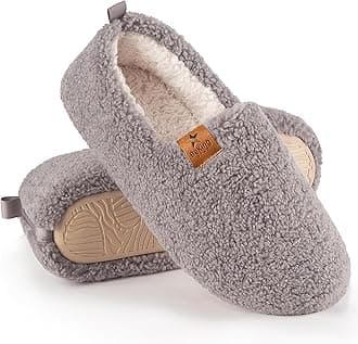 Women Cozy Faux Curly Fur House Memory foam Slippers Ladies Fuzzy Closed Back Indoor Bedroom Shoes