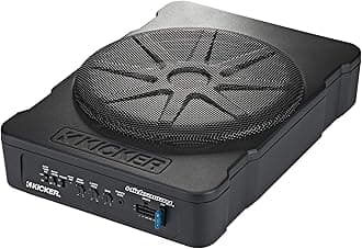 KICKER 51HS10 Hideaway Compact Powered Subwoofer, 10-Inch