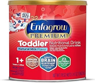 Premium Toddler Milk Nutritional Drink, Enfagrow Toddler Drink, Try Our Brain-Supporting Trio, 24oz Can