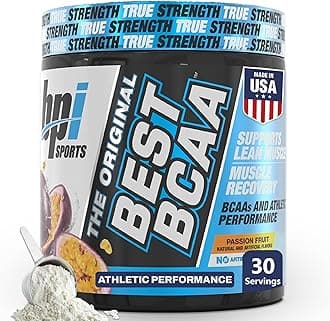 Best BCAA - BCAA Powder - Branched Chain Amino Acids - Muscle Recovery - Muscle Protein Synthesis - Improved Performance – Hydration – Passion Fruit - 30 Servings - 10.58 oz.