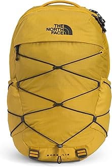 The North Face Borealis School Laptop Backpack, Mineral Gold/TNF Black, One Size, Mineral Gold/TNF Black, One Size