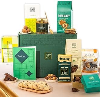 Vegan Hamper with Truffles & Hot Chocolate Set, Thank You Gift Hamper Her by EDEN & CO